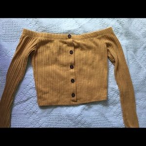 Forever 21 off shoulder crop top